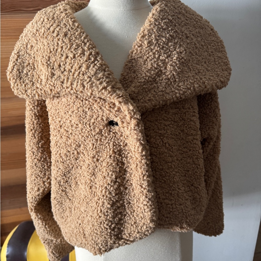 Mustard Seed Tan Teddy Jacket